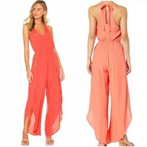 Cupcakes & Cashmere coral jumpsuit